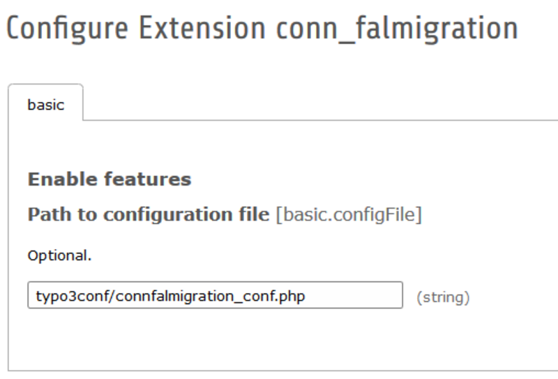 conn_falmigration Configure