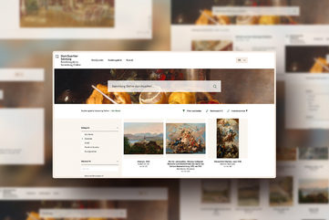 Darstellung der Startseite der Sammlung Online der Residenzgalerie Salzburg