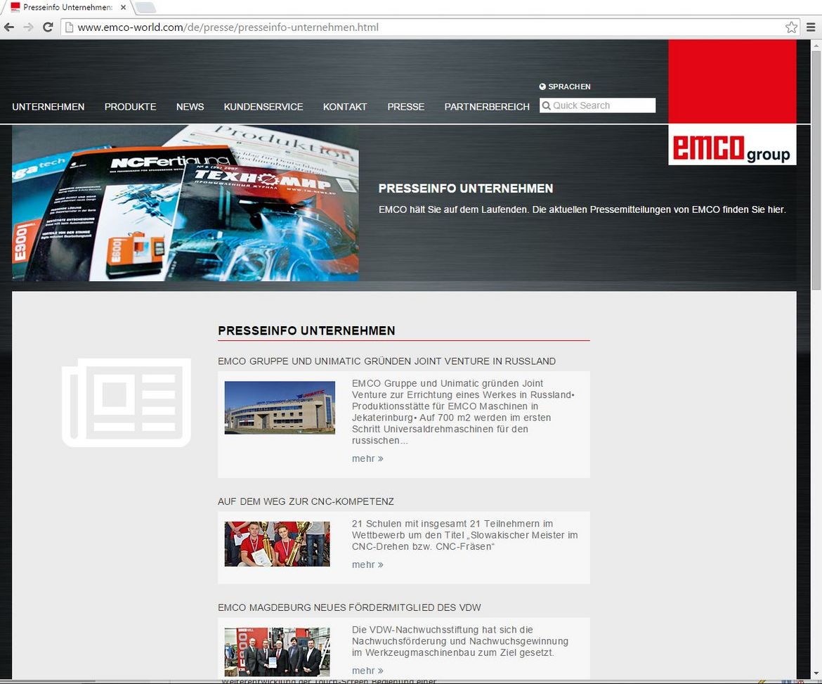 emco Presse Unternehmens-Info