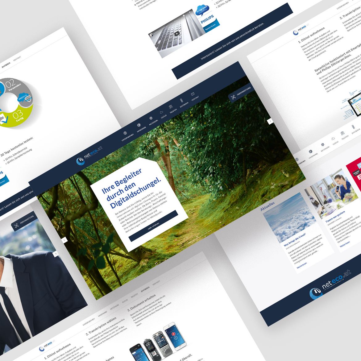 Neuer, responsiver Webauftritt & Optimierung der Website neteco.at