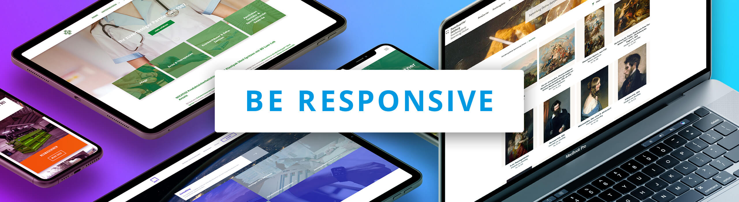 App Development, Responsive Design, Web Application, Multi-device development, App Entwicklung, Responsive Entwicklung, Desktop, Tablet, Mobile