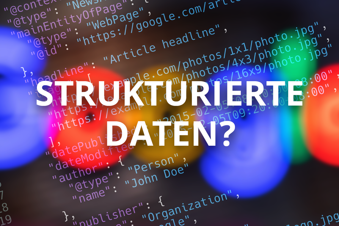 Strukturierte Daten - Beitragsbild